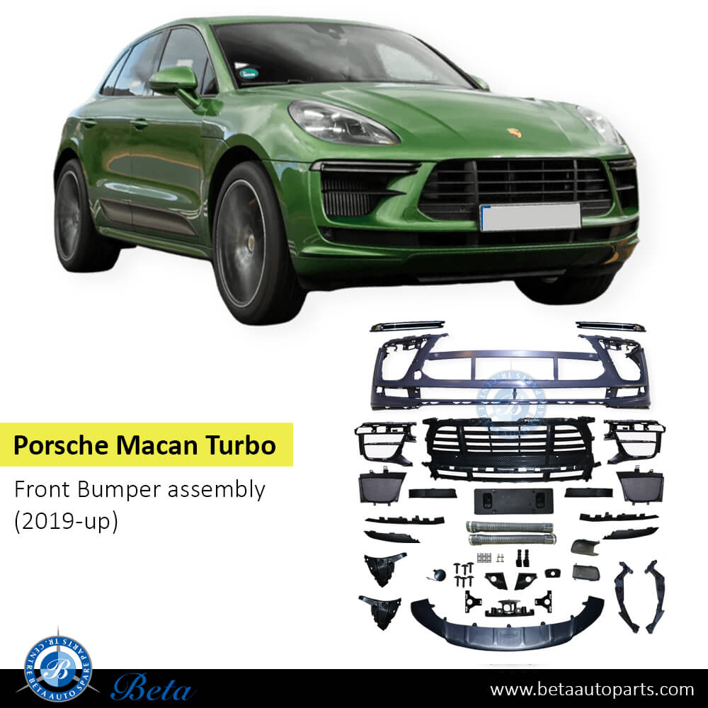 Porsche Macan Turbo (2019-Up), Front Bumper , China, 95B807221M / 95B807221L Porsche Macan Turbo (2019-Up), Front Bumper , China, 95B807221M / 95B807221L